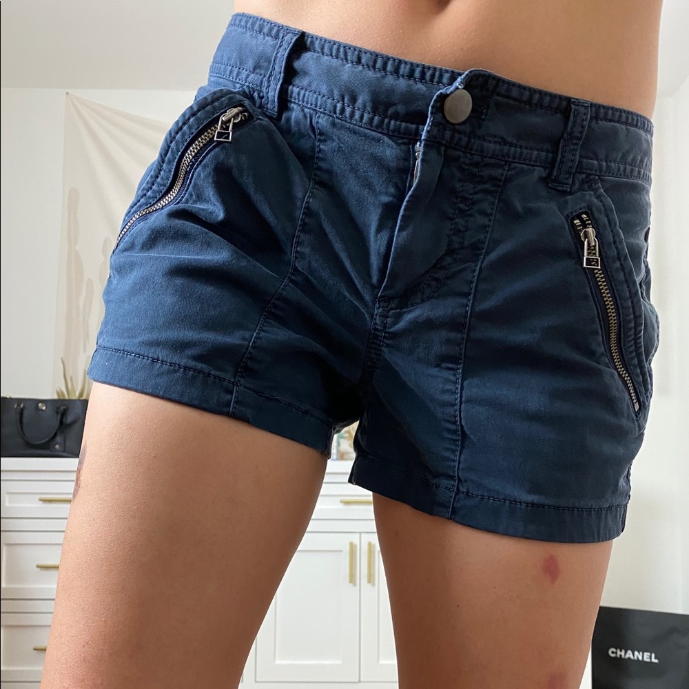 HINGE ARMY Navy Blue Shorts